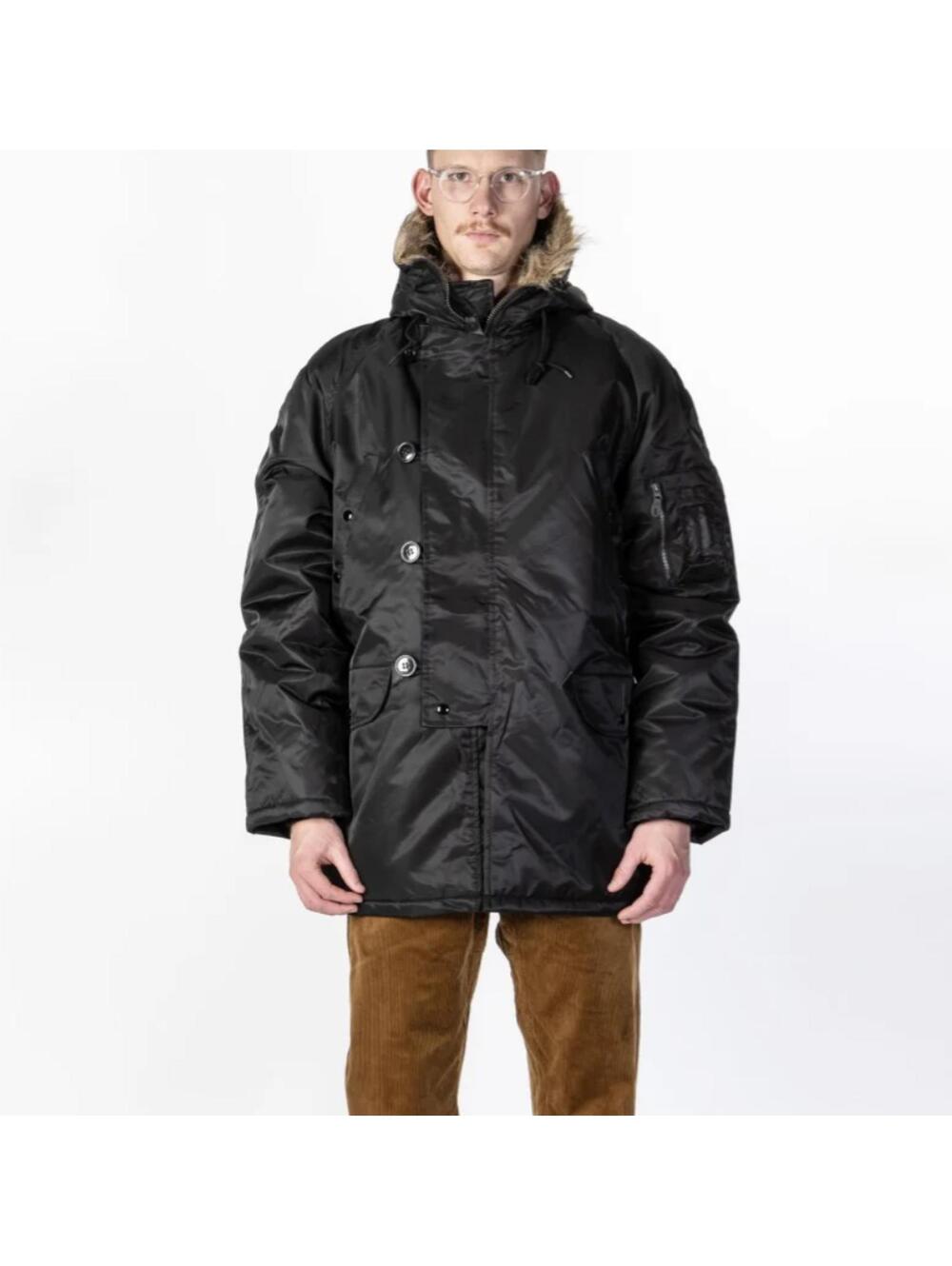 Spiewak N3-B Snorkel Parka w/ Fur Trimmed Hood - Black - 34 - XS